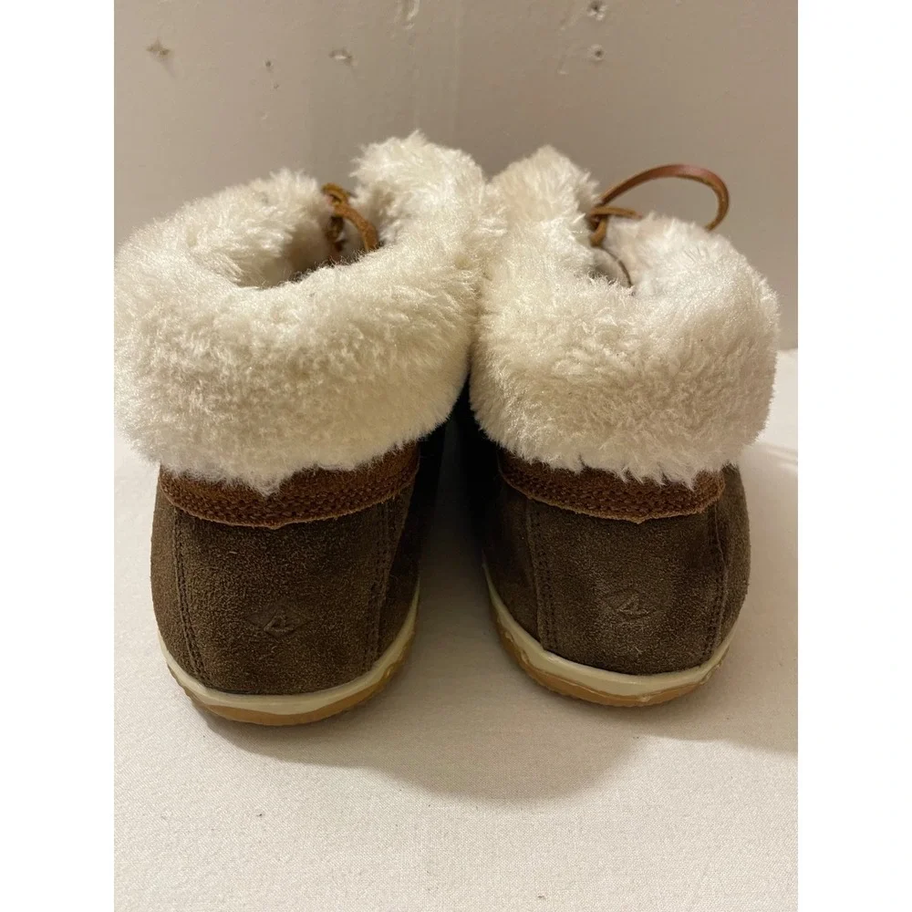 Sperry Top-Sider Women's Size 8 Brown Suede Leather Lace Up Ankle Boots‎
